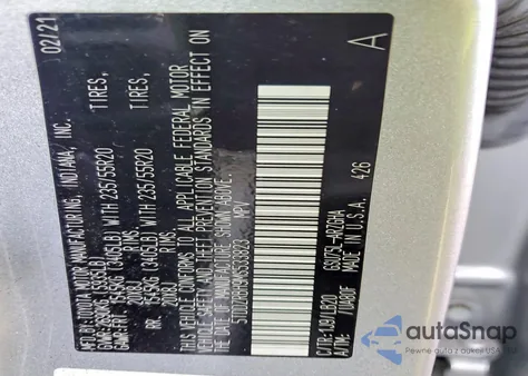 2021 Toyota Highlander Limited z USA, uszkodzony, nr VIN 5TDDZRBH9MS533823